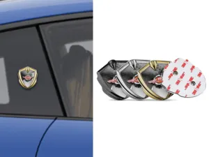 Domed Emblem Badge Luxury Design Alloy Finish